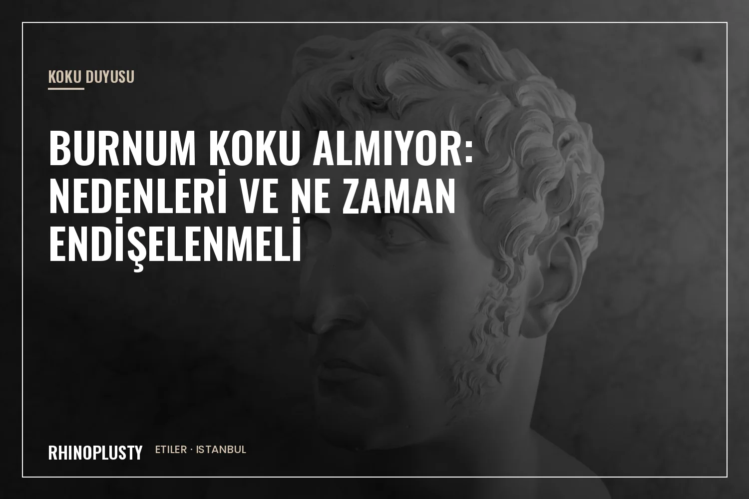 Yandan ışık alan klasik alçı yüz kalıbı