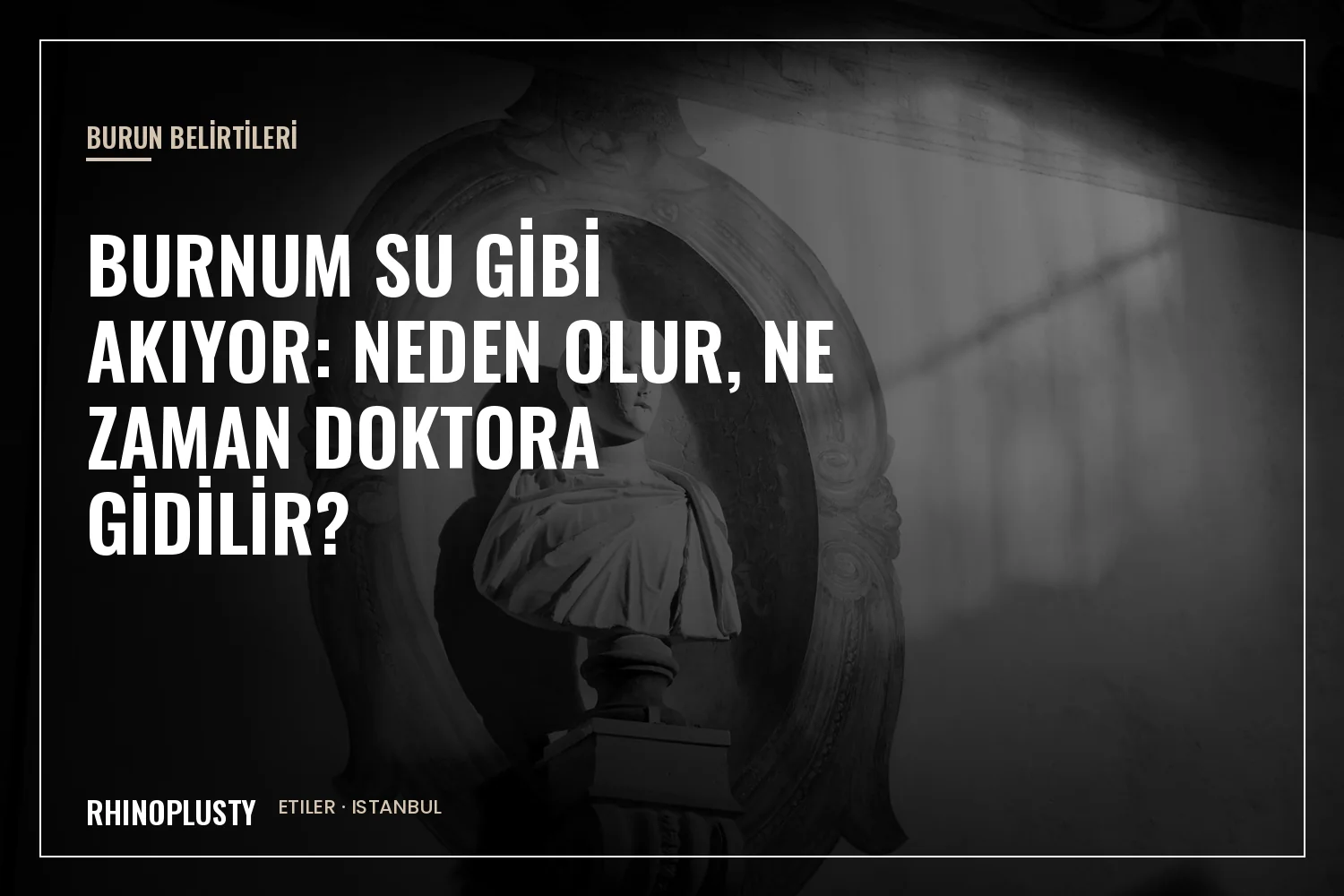 Klasik mermer burun profili ve küçük anatomi çizimi
