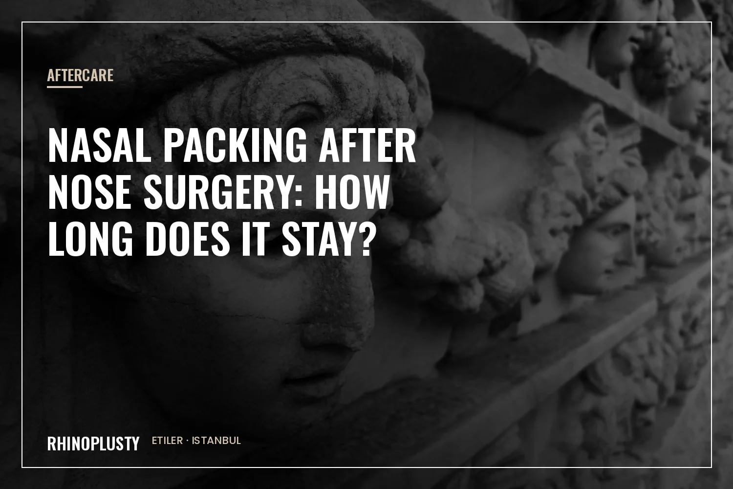 Nasal packing and splints after nose surgery