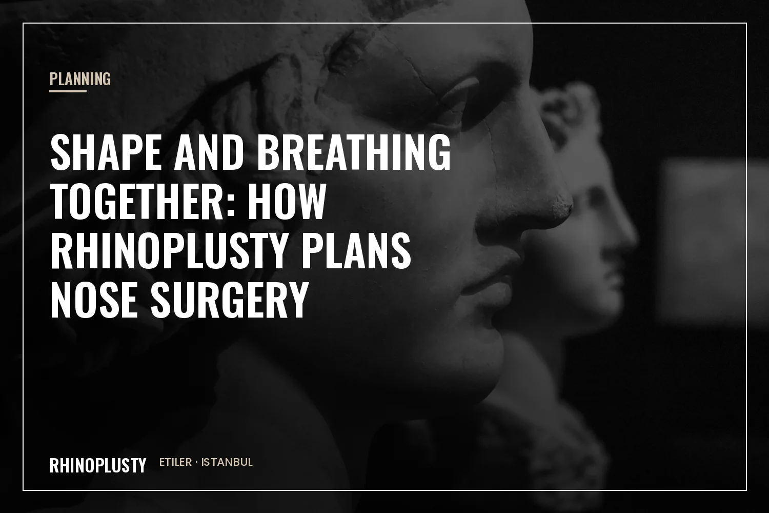 Consultation about shape and breathing before nose surgery