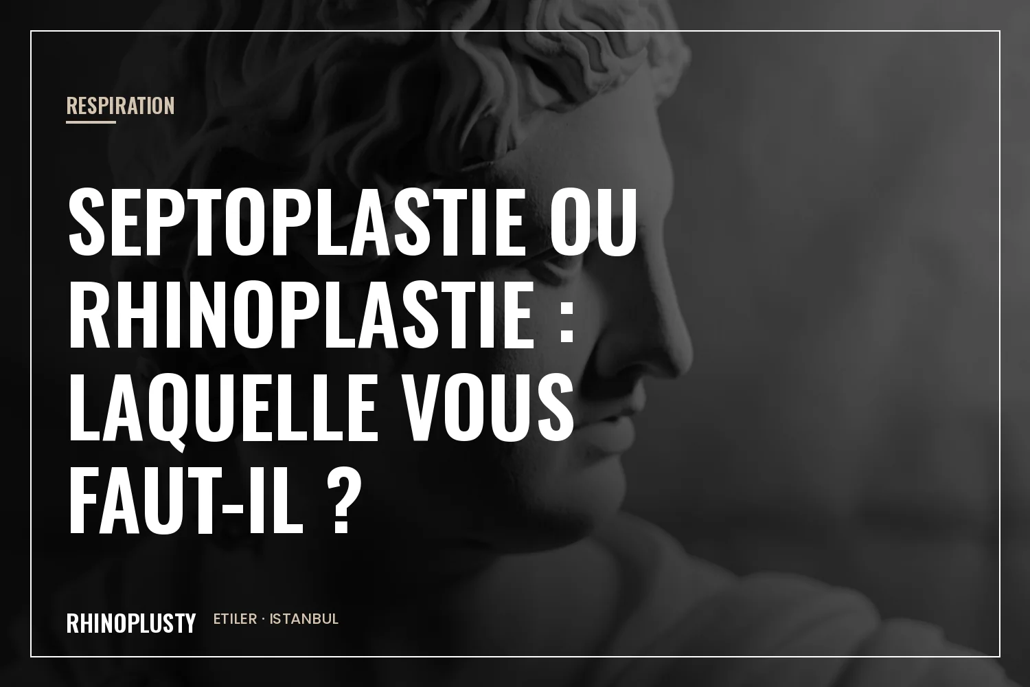Examen médical du nez pendant une consultation