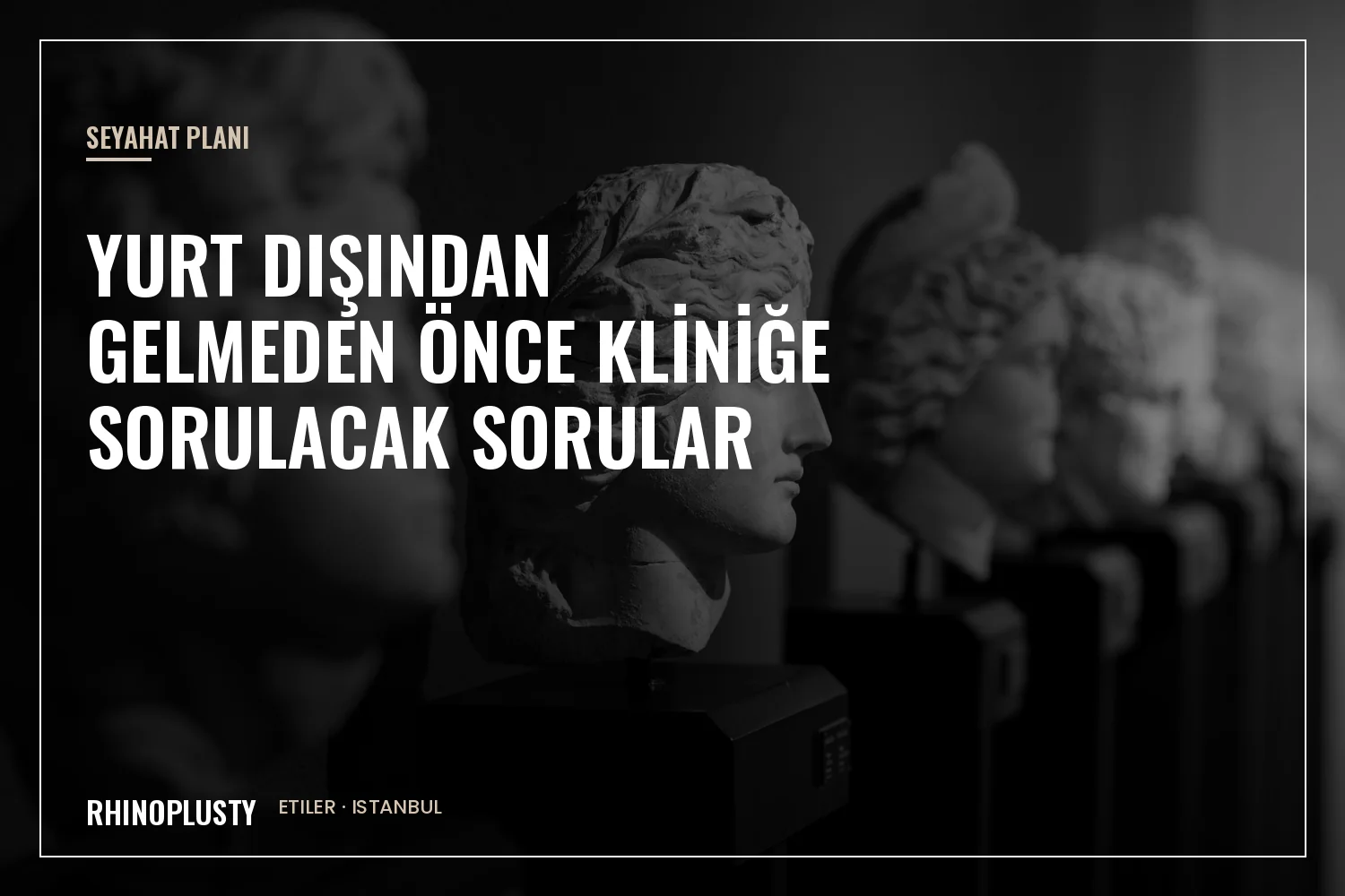 Hastanın rinoplasti planını cerrahla görüşmesi