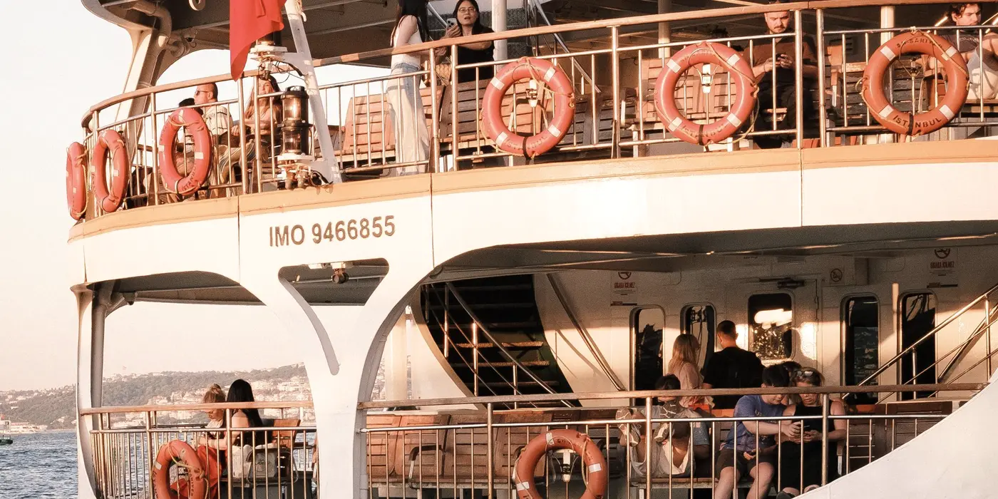 A ferry on the Bosphorus in Istanbul